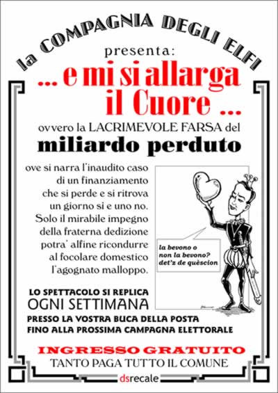 la lacrimevole farsa del miliardo perduto