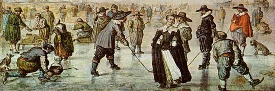Hendrick Avercamp, scena sul ghiaccio (part.)