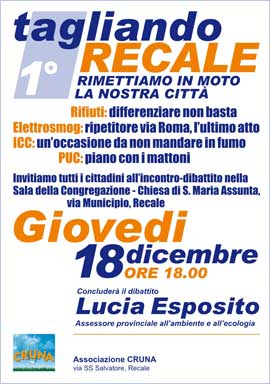tagliando recale