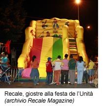 giostre alla festa dell'Unità